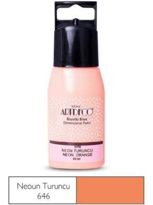 Artdeco Neon Boyutlu Boya 60ML Neon Turuncu 646