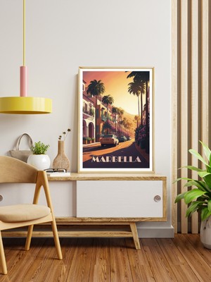 Decotorium Ahşap Çerçeveli Tablo World Cıtıes Serisi Mdf Tablo CTY/003