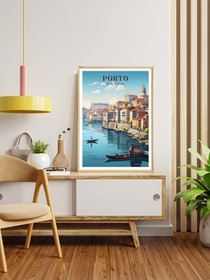 Decotorium Ahşap Çerçeveli Tablo World Cıtıes Serisi Mdf Tablo CTY/006
