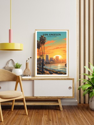 Decotorium Ahşap Çerçeveli Tablo World Cıtıes Serisi Mdf Tablo CTY/008