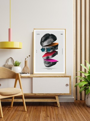 Decotorium Ahşap Çerçeveli Tablo Celebrıty Collage Serisi Mdf Tablo CEL/007