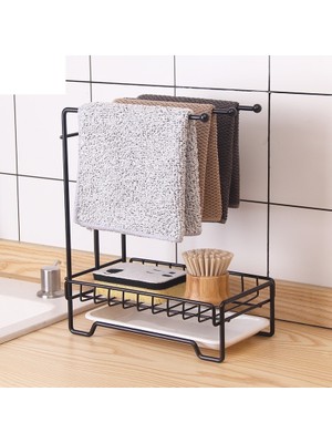 Cloud Mutfak Çok Fonksiyonlu Ev Yumruksuz Duvara Monte Depolama Rafı Lavabo Depolama Drenaj Rafı (Yurt Dışından)