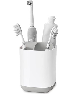 Store Easystore Diş Fırçası Kabı, Kompakt, Kap, Banyo Saklama, Beyaz/gri, Gri/beyaz