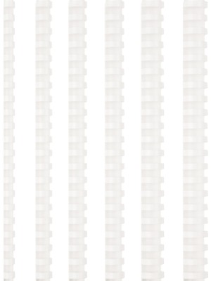 Bigpoint Plastik Spiral 12 mm Beyaz 100'LÜ Kutu 60 Yaprak Ciltleme Kapasitesi ile Kullanım İçin
