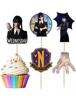Parti Dükkanım Wednesday Addams Şekilli Kürdan 10 Adet