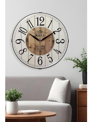 Galaxy Kıely Yazılı Bombelı Duvar Saatı 35 cm