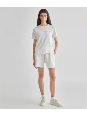 Gant Kadın Krem Regular Fit Şort 42824103T.113