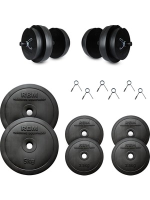 Dambıl 20 kg Dambıl Seti (Dumbell) Ayarlanabilir Ağırlık Seti