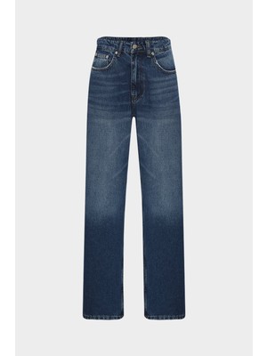 Açelya Okcu High Waist Tailored Baggey Balloon Kadın Jean Pantolon