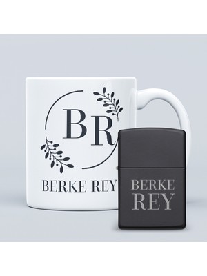 Akka Gift Kişiye Özel Özel Kupa Bardak, Isimli Zippo Çakmak