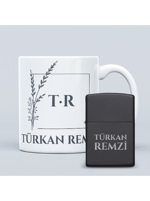 Akka Gift Kişiye Özel Özel Kupa Bardak, Isimli Zippo Çakmak