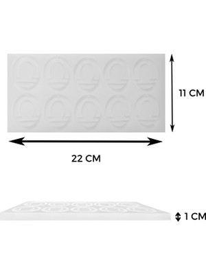 Epoksi Kalıp Dünyası Epoksi Terazi Burç Sembolü Silikon Kalıbı