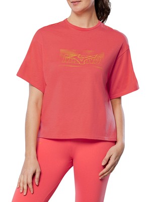 Mizuno Athletics Graphic Kadın Tişört Pembe