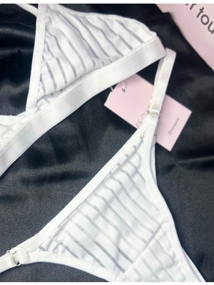 Es Lingerie Comfy White Bralet Takım