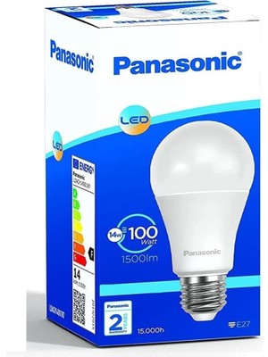 Panasonic LED Lamba 14W-100W E27 1500 Lümen Beyaz Işık 10 Adet