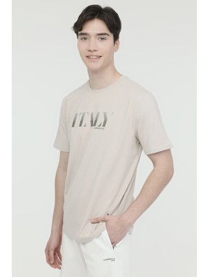 Lumberjack ml Owen 11ITL1067 4fx Bej Erkek Kısa Kol T-Shirt