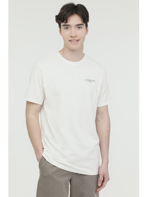 Lumberjack ml Lean 11ITL1112 4fx Kırık Beyaz Erkek Kısa Kol T-Shirt