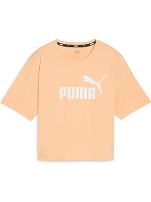 Puma Ess Cropped Logo Tee Somon Kadın Kısa Kol T-Shirt