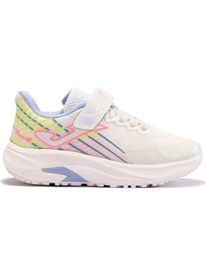Joma Super Cross Jr 2402 Beyaz Kız Çocuk Koşu Ayakkabısı