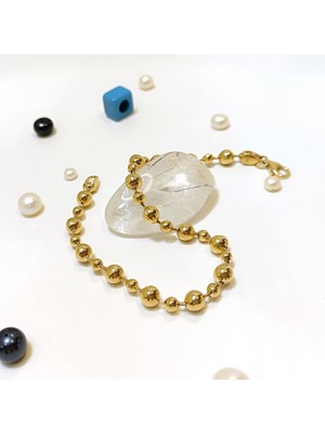 Habbe Toplu Bileklik Künye 14 Ayar Altın HD VİDEOLU