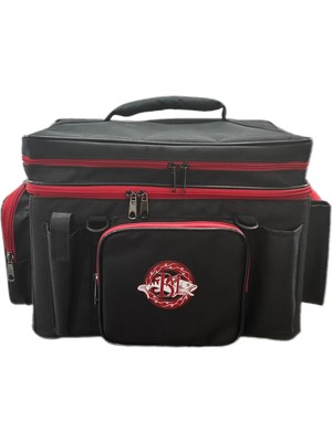 Bm Fishing Bm-01 Safir Spin Çantası Siyah Kırmızı