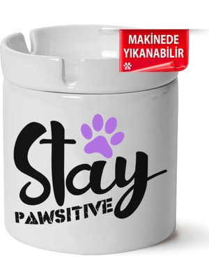 Çakılap Sevimli Köpek  Baskılı Porselen At-Söndür Küllük (Kl-Hyvn-Kpk)