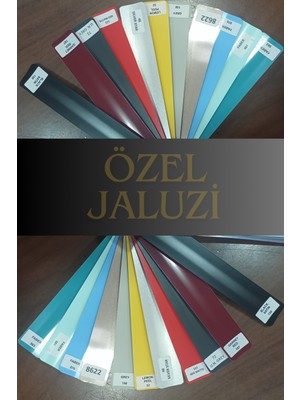 Özel Jaluzi Mavi 25 Mm Metal  Jaluzi