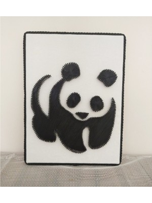 Filografi Panda TABLOSU(30X25 Cm)