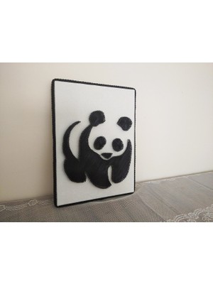 Filografi Panda TABLOSU(30X25 Cm)