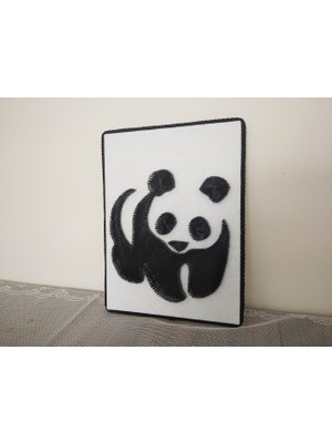 Filografi Panda TABLOSU(30X25 Cm)