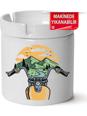 Çakılap Kamp, Karvan, Doğa Baskılı Porselen At-Söndür Küllük (Kl-Dg)