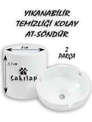 Çakılap Custom Baskılı Porselen At-Söndür Küllük (Kl-Krs)