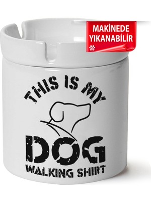 Çakılap Sevimli Köpek  Baskılı Porselen At-Söndür Küllük (Kl-Hyvn-Kpk)