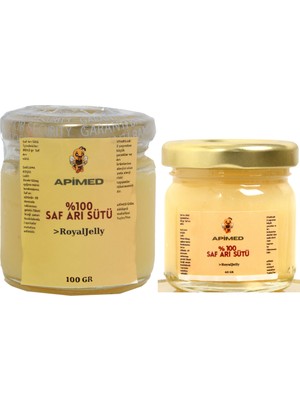 Apimed Arı Sütü 100+40 gr – Toplu Alım ve Avantajlı Paket, Strafor Kutuda Soğuk Zincir + Tahta Kaşık Hediyel