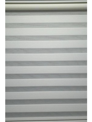 Özel Jaluzi Beyaz Dar Piliseli Zebra Perde