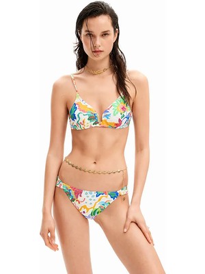 Desigual Beyaz Kadın Bikini Alt 24SWMK11