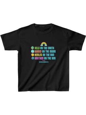 Tarz Yeri Çocuk Baskılı T-Shirt - Siyah