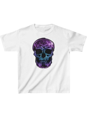 Tarz Yeri Unisex Çocuk Baskılı T-Shirt - Beyaz