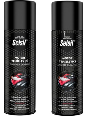 Selsil Motor Temizleme Spreyi 2 x 500 ml Derinlemesine Temizlik Araç Bakım Ürünü