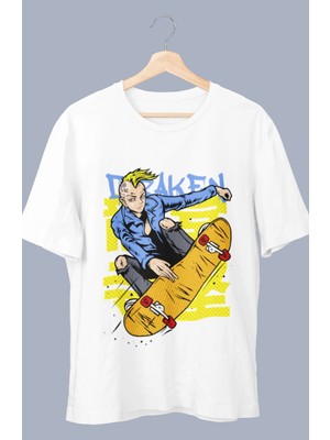 Fuddy Moda Oversize Tokyo Revengers Draken Baskılı T-Shirt, Unisex Anime Baskılı Tişört