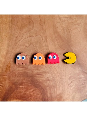 Birikiyedi Jibbitz Terlik Süsü Pacman 4’lü Set