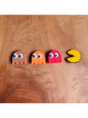 Birikiyedi Jibbitz Terlik Süsü Pacman 4’lü Set