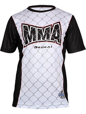 Dosmai Dijital Baskılı Mma Bisiklet Yaka Spor T-shirt Mmt108