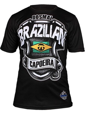 Dosmai Dijital Baskılı Capoeira Bisiklet Yaka Spor T-shirt Cat017