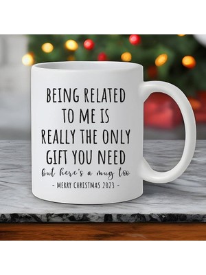 Bexdore Benimle Akraba Olmak Komik Hediye Beyaz Seramik Kahve Kupa, Hediye Kupalar, Ingilizce Kahve Kupa