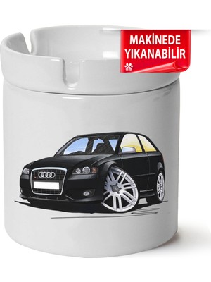 Audi A3 Mk2 Baskılı Porselen At-Söndür Küllük (Kl-Otmbl-Audi)