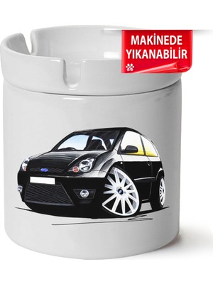 Ford Fiesta Mk6 Baskılı Porselen At-Söndür Küllük (Kl-Otmbl-Frd)
