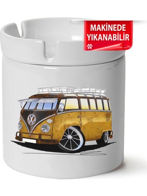 Vw Transporter T1 Baskılı Porselen At-Söndür Küllük (Kl-Otmbl-Vw)