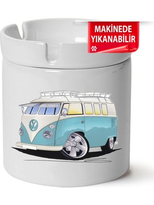 Vw Transporter T1 Baskılı Porselen At-Söndür Küllük (Kl-Otmbl-Vw)