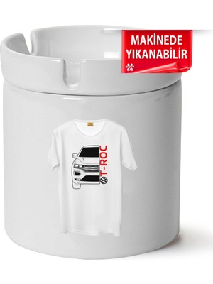Vw Troc Baskılı Porselen At-Söndür Küllük (Kl-Otmbl-Vw)